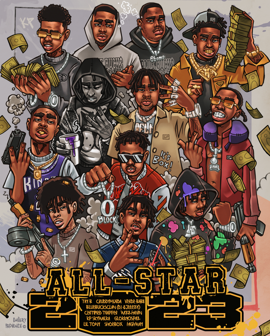 2023 GP ALL-STAR ROSTER 16”x 20”